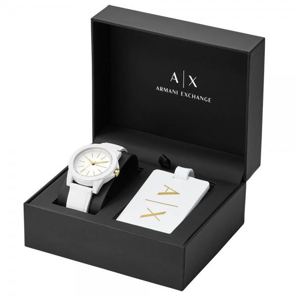 Armani Exchange AX7126 Kadın Set Kol Saati ve Valiz Etiketi